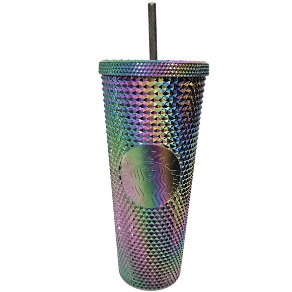 Starbucks Other - New Starbucks 2023 Oil Slick Chromatic Rainbow Studded Venti 24 OZ Cold Tumbler